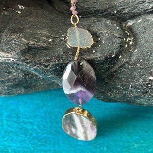Anthropologie Serefina amethyst necklace